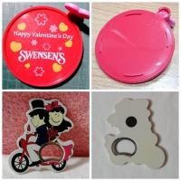 ราคา จานรองแก้ว "SWENSEN'S" หัวใจชมพู สีแดงสดใส+ที่เปิดขวดน้ำ ติดตู้เย็น ตุ๊กตาคู่ขวัญ ของหายากน่าสะสม "มือสองและมือหนึ่ง" (12030232313)