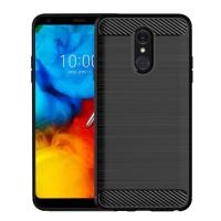 ราคา เคสโทรศัพท์แบบนุ่มสําหรับ LG Stylo4 Plus Q8 2018 Brushed Texture สําหรับ lg q stylus plus กันกระแทกคาร์บอนไฟเบอร์กรณี (56757496703)