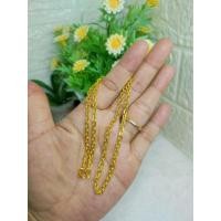 ราคา 60Aสร้อยโซ่ตะไบเครื่องหนัก1สลึง2สลึง งานตันแน่นทองหุ้มสวยเหมือนจริงคุณภาพเกรดพรีเมียม (40850861033)