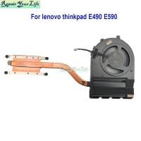 ราคา HL 02DL825 CPU ฮีทซิงค์พัดลมสําหรับ Lenovo Thinkpad E490 20N8 20N9 E590 20NB 20NC โน้ตบุ๊ค Cooler หม้อน้ําพัดลม 02DL824 ND75C30-18E09 (54357910848)