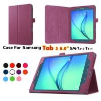 ราคา สําหรับ Samsung Galaxy Tab 3 8.0 T310 T311 SM-T310 8 นิ้ว PU หนังแท็บเล็ตขาตั้งฝาครอบสําหรับ Samsung T310 T311 ฝาครอบ (55656159351)