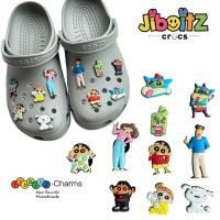 ราคา พร้อมส่ง jibbitz ลายน้องชินจัง สำหรับรองเท้า จิ๊บบิท crocs รูปการ์ตูนน่ารักๆ ตัวติดรองเท้า DIY (43801833389)
