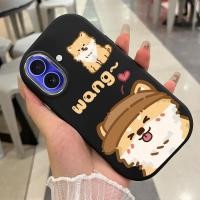 ราคา เคสสำหรับ iPhone 16 Pro Max 16 Plus 15 Pro Max 15 Plus เคสโทรศัพท์แมวสุนัขน่ารักกันกระแทกกลมและอ้วน (42706957497)