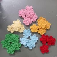 ราคา ดอกไม้ถักไหมพรม ดอกไม้ถักแฮนด์เมด ดอกไม้ติดเกสร ดอกไม้ตกแต่งDIY (26586275698)
