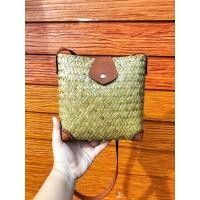 ราคา กระเป๋าสานกระจูดสายหนัง Cross Body 7*7นิ้ว (25905482957)