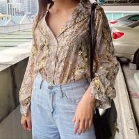 ราคา เชิ้ตชีฟองลายงู ผ้าเบาใส่สบายไม่ร้อน ภาพถ่ายจากสินค้าจริง ทางร้านถ่ายเอง✔️ (5000167527)