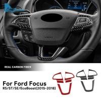 ราคา For Ford Focus SE Ecoboost 2015 2016 2017 2018 Real Soft Carbon Fiber Sticker LHD RHD Car Steering (45006190013)