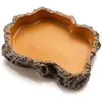 ราคา ขนาดใหญ่พิเศษจําลอง Rock สัตว์เลื้อยคลาน Feeding ls เรซิ่นข้าวโพดงู Ball Python Iguana Bearded Dragon Tortoise อาหารจานน้ําอาบน้ํา l Habitat อุปกรณ์เสริม, 9.5 นิ้ว x 6 นิ้ว, S (44129168371)