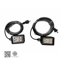 ราคา (5 เมตร- 10 เมตร) JPS บล็อกยางประกอบ 2*4 พ่วงสาย VCT 2*1.5 sqmm ปลั๊กไฟสนาม ปลั๊กกราวน์คุ่ ปลั๊กพ่วง บล็อกยาง (10952084838)