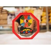ราคา กระจกแปดเหลี่ยม รูปยันต์หยินหยาง สิงห์คาบดาบ ขนาด 5.5 x 5.5 นิ้ว (2492430332)