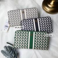 ราคา แท้% ผ่อนได้Tory Burch gemini link canvas zip continental wallet (20335374800)