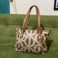 ราคา Preloved Louis Quatorze tote LQ bag ลายเซ็นหลุยส์ไตรมาส (27710586250)