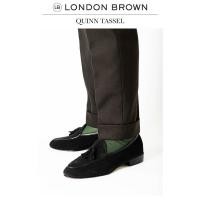 ราคา LONDON BROWN - QUINN TASSEL รองเท้าหนัง ทรงBELGIAN LOAFERS (43406407208)
