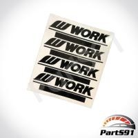 ราคา สติ๊กเกอร์ล้อ W WORK สีดำ (2710060160)