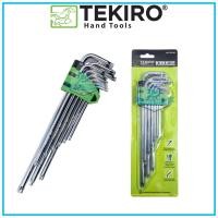 ราคา TEKIRO Torx Key Long 9 ชิ้น Star L ชุดกุญแจ / กุญแจยาว L ไม่มีรู HK-TO1205 เดิม (26932446952)