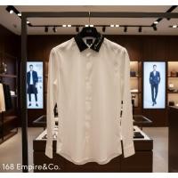 ราคา เสื้อเชิ้ต Armani Exchange Logo สีขาวivory ของแท้ อก 42 Size M มือ 1 ราคาshop ( 4,9xx ) ฿ (57753826191)