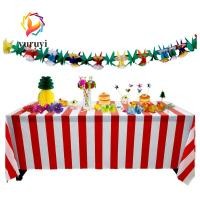 ราคา ผ้าปูโต๊ะปาร์ตี้ YURUYI, เสื่อแถบผ้าละครสัตว์วันเกิดคริสต์มาส, อุปกรณ์ประกอบฉากภาพลายทางสีแดงและสีขาวปิคนิค (50207048303)