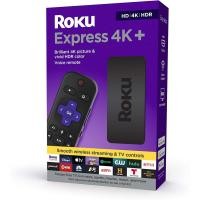 ราคา Roku Express 4K+ 2021 | Streaming Media Player HD/4K/HDR with Smooth Wireless Streaming and Roku Voice Remote with TV (13104078576)