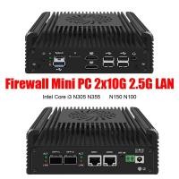 ราคา 12th Gen Firewall Windows 11 Server Proxmox Intel i3 N355 N305 N150 Mini PC 2x10G SFP+2xi226-V 2.5G 2xNVMe 2xHD คอมพิวเตอร์ NAS Soft Router (41369069813)