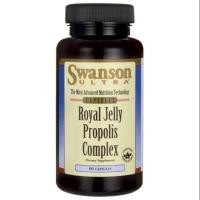 ราคา ((นมผึ้งที่ดีที่สุด)) Swanson Royal Jelly Propolis Complex 60 เม็ด (USA) เข้มข้น 6% HDA (787884074)