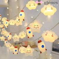 ราคา Glenes สายไฟหิ่งห้อย LED รูปก้อนเมฆ ดาว สายรุ้ง กันน้ํา สําหรับตกแต่งสวน กลางแจ้ง (25365333180)