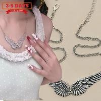ราคา [สร้อยคอขนนกปีกนางฟ้าแบบปรับได้] สไตล์วินเทจโกธิคพังก์ สำหรับงานเลี้ยงและเครื่องประดับย้อนยุค (48006738966)