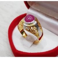 ราคา แหวนเงินแท้ประดับพลอยทับทิม แหวนชาย แหวนพลอยทับทิมแท้ แหวนพลอยแดง แหวนพลอยหลังเบี้ย (5239785857)