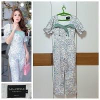 ราคา Soldจั้มสูทขายาวลายเวอซาเช่สีขาว งานป้าย La La Belle มือ2 (8559350239)