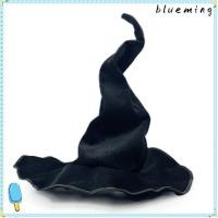 ราคา หมวกพ่อมด BLUEMING2, หมวกปีศาจผ้าสักหลาดสีดํา, ชุดคอสตูมคอสเพลย์ตกแต่งเทศกาลบิดพับวินเทจ (27556410838)