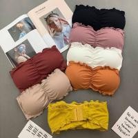ราคา โค๊ดลดผู้ติดตามใหม่พร้อมส่ง4️⃣ ชั้นในเกาะอก แต่งระบาย หลากสี มีฟองน้ำ A07131 (28814168774)
