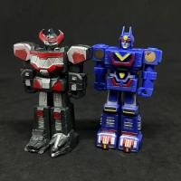 ราคา หุ่นยนต์ขบวนการ 5 สี เซ็นไต โรโบ Santai Robo Dino Megazord, Sun Vulcan Robo งานของเล่นเก่า ยุค90s (ชุด 2 ตัว) (26843183563)