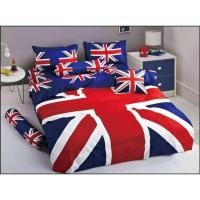 ราคา ผ้าปู7ฟุต !! ชุดเครื่องนอนพร้อมผ้านวม ลายธงชาติ (8204011284)