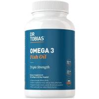 ราคา อาหารเสริม น้ำมันปลา Omega 3 Fish Oil Pills (90 Counts) - Triple Strength Fish Oil Supplement by Dr. Tobias (15848859291)