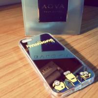 ราคา เคส iphone 5 , เคส iphone 5s กระจกลาย minnion แถมแหวนติดโทรศัพท์ iphone5,5s (148870419)