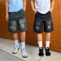 ราคา กางเกงยีนส์คาร์โก้ขาสั้น 6 กระเป๋า ป้ายPCLC มี4 สี (45753759912)