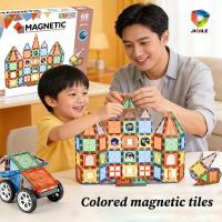 ราคา แผ่นตัวต่อแม่เหล็ก ตัวต่อแม่เหล็ก 3D ของเล่นเสริมพัฒนาการเด็ก เสริมทักษะ (51207304287)