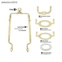 ราคา [DB] Lamp Shade Harp Holder E14,E26,E27 Light Base Adapter Adjustable Lamp Harp Kit Gold Black Horn Frame Lamping Bracket TH (41407265233)