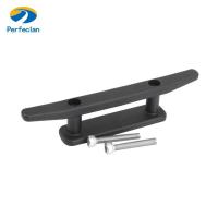 ราคา Perfeclan สีดํา 2 หลุมไนลอนเปิดฐาน Deck Cleat Anchor สําหรับเรือ Sailing Kayak Canoe (41000711283)