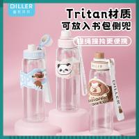 ราคา Diller/Diller Bell ฤดูร้อนทนทานแบบพกพาถ้วยพลาสติกShock-resistant Tritanถ้วยหญิงมูลค่าสูงขนาดใหญ่ความจุขวดน้ําโรงเรียน WODN (57306011700)