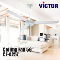 ราคา VICTOR พัดลมเพดาน 56นิ้ว CF-A257 คละสี (ขาว,ดำ) (47606997278)