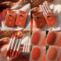 ราคา พร้อมส่ง/แท้ ลิปบุหรี่ ลิป​สติก​ ลิปลูกพีช เซตลิป เนื้อแมท ลิปกันน้ำ Smoke Lipstick​ Tanako​ 4 แท่ง​ 4 สี ละมุนมากกก (15983698146)