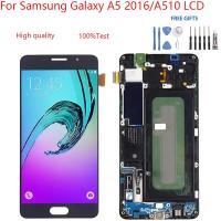ราคา อะไหล่หน้าจอสัมผัสดิจิทัล LCD แบบเปลี่ยน สําหรับ Samsung Galaxy A5 2016 A510 (22562260736)