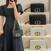 ราคา กระเป๋าทรงใหม่ Dior สำหรับผู้หญิง แบบสะพายข้างและไหล่ (56657842617)