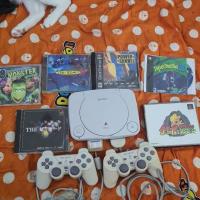ราคา เครื่องเกมส์PS1พร้อม2จอยแท้6เกมส์สายต่อพร้อมเล่น (8989755078)