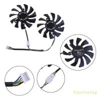 ราคา FUN 2PCS กราฟิกการ์ดพัดลมระบายความร้อน 12V 75 มม.สําหรับ MSI GTX660 GTX670 GTX680 GPU พัดลม (56356490442)