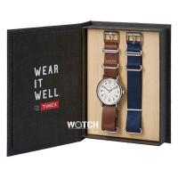 ราคา นาฬิกาข้อมือผู้ชายและผู้หญิง Timex TWG012500(สายผ้าน้ำเงิน) TWG013200 (แถมสายผ้าสีน้ำเงินเขียว) สายหนัง สีน้ำตาล (2655713092)