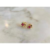 ราคา ต่างหูพลอยนพเก้า by Jewelryholics ต่างหูพลอยแท้ (23885377323)