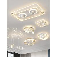 ราคา Living Room Main Light led Bedroom oscillating fan ceiling light Simple Modern Starry Sky Ceiling Lighting Set for Dinin (42328904116)
