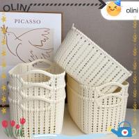 ราคา กล่องเก็บของ โอลินี มีหูหิ้ว ตะกร้าเก็บของตั้งโต๊ะขนาดใหญ่, โครงเก็บหวายเลียนแบบพลาสติกห้องน้ําเสื้อผ้าสกปรก (26319101382)