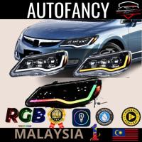 ราคา สไตล์ RGB 6PCS PROJECTOR HONDA CIVIC FD FD1 FD2 HEAD LIGHT DAYLIGHT DRL ป้าย DYNAMIC SIGNAL โคมไฟ (53807195071)